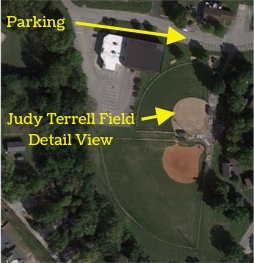 Detail of Judy Terrell Field at Memorial Park