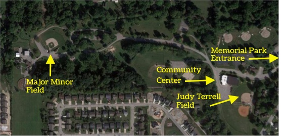 Judy Terrell Field and the Major/Minor Field at Memorial Park