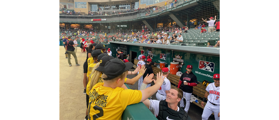 Major Minor Pirates visit Indians at Victory Field