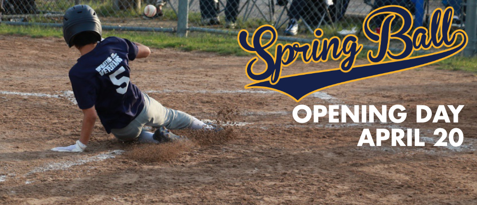 Sign up for Softball and Baseball today!